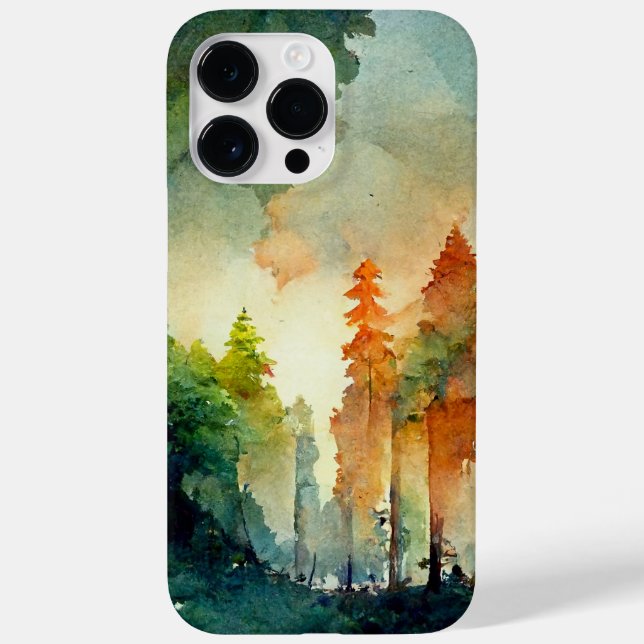 Funda De Case-Mate Para iPhone El bosque (naturaleza) (Reverso)