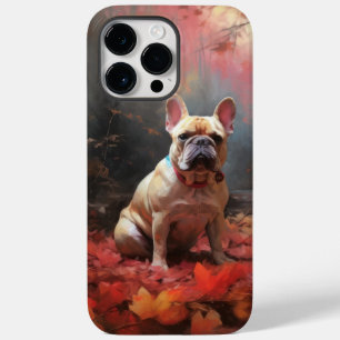 Funda Para iPhone 14 Pro Max De Case-Mate El Bulldog francés en otoño se inspira en la caída