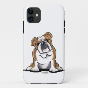 title_seo2 El bulldog inglés blanco de Brown n sienta bonito