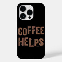 el café ayuda tipografía retro divertida dicho de 