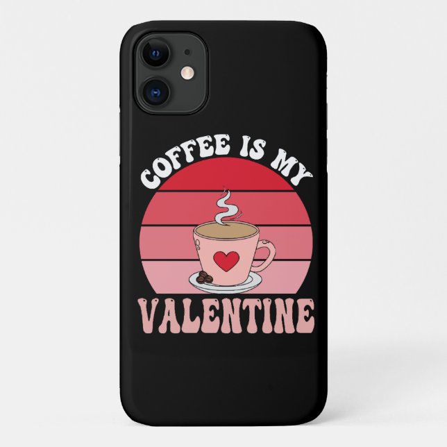 Funda De Case-Mate Para iPhone El Café Es Mi San Valentín (Reverso)