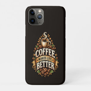 Funda Para iPhone 11 Pro El Café Hace que la Vida sea Mejor – Amante del Ca