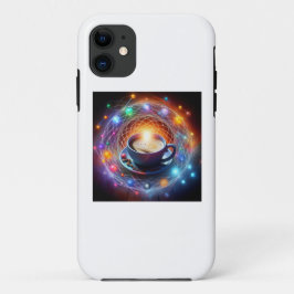 Funda Para iPhone 11 El café y el cosmos: Una sicigia de la energía