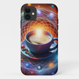 Funda Para iPhone 11 El café y el cosmos: Una sicigia de la energía