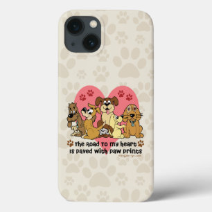 Funda Para iPhone 13 El Camino A Mis Perros Del Corazón Pintadas