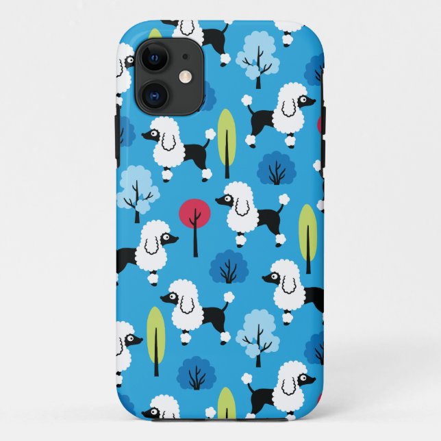 Funda De Case-Mate Para iPhone El caniche en el parque (Reverso)