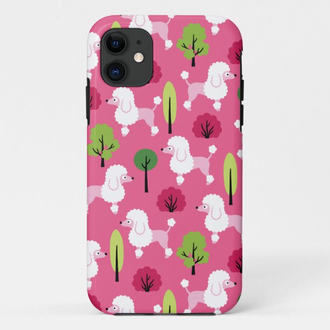 Funda De Case-Mate Para iPhone El caniche en el parque (Reverso)