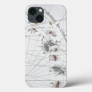FUNDA PARA iPhone 13 EL CARIBE: MAPA, 1775