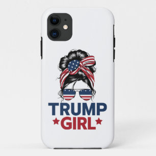 Funda Para iPhone 11 El Chica Trump Messy Bun Trump Elección Estadounid