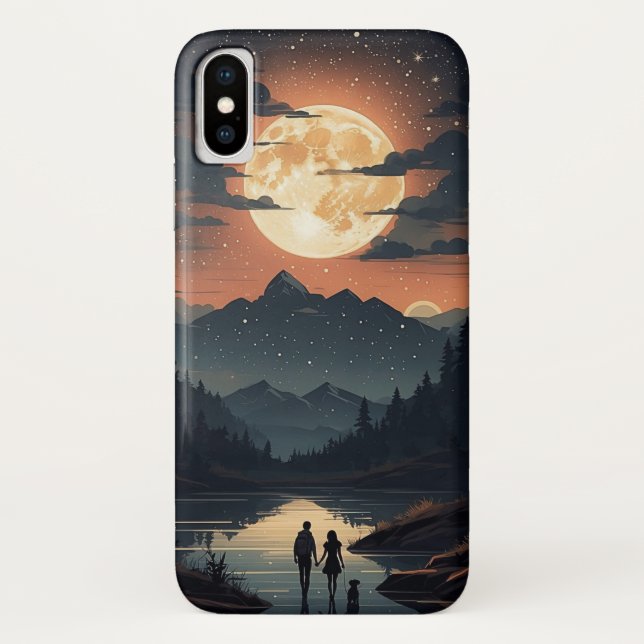 Funda De Case-Mate Para iPhone El cielo nocturno (Reverso)