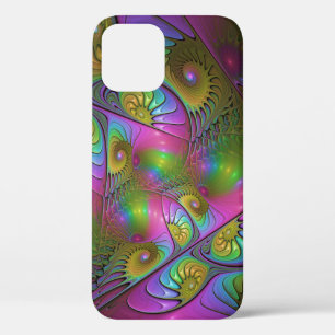 Funda Para iPhone 12 Pro El colorido arte fractal abstracto luminoso y trip