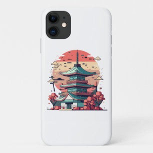 Funda Para iPhone 11 El colorido arte japonés en la construcción