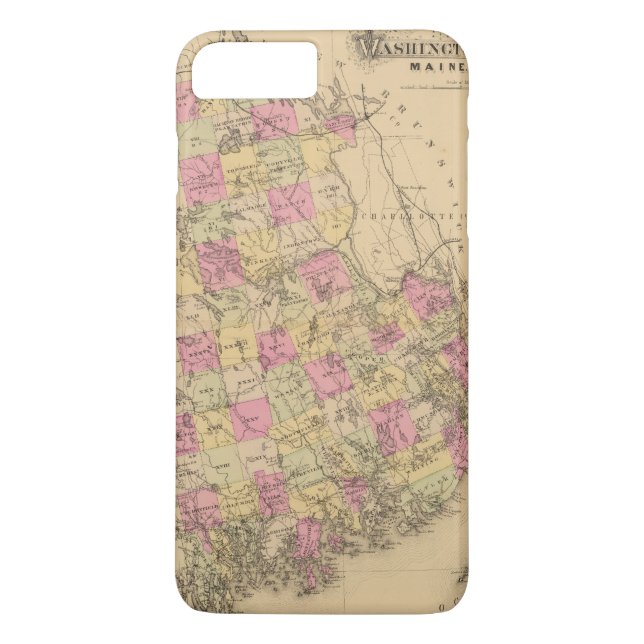 Funda De Case-Mate Para iPhone El condado de Washington, Maine (Reverso)