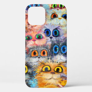 Funda Para iPhone 12 El conjunto de gatos retratos, retrato, animal, ab