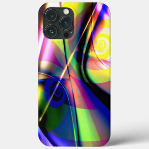 Funda Para iPhone 13 Pro Max El convexo retorció azul a un fantasma de la espir
