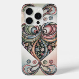 Funda Para iPhone 15 Pro El corazón floreciente - Inspiración de arte de pa