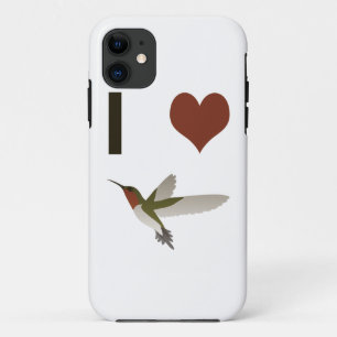 Funda Para iPhone 11 El corazón Hummingbirds
