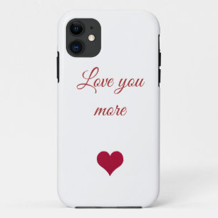 Funda Para iPhone 11 El corazón rojo te quiere más estuche para iPhone 
