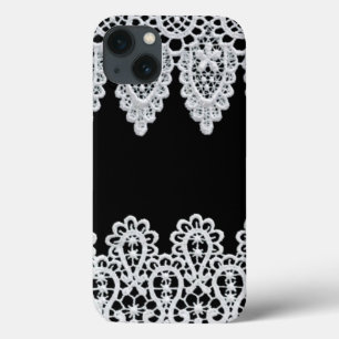 Funda Para iPhone 13 El cordón blanco forma una frontera delicada