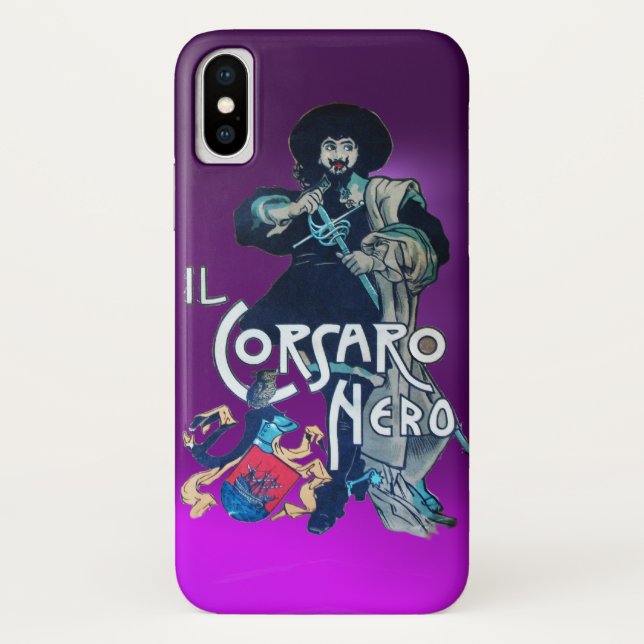Funda De Case-Mate Para iPhone EL CORSARIO NEGRO morado (Reverso)