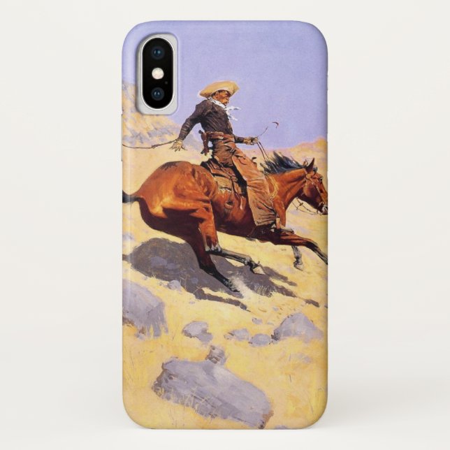Funda De Case-Mate Para iPhone El Cowboy (por Frederic Remington) (Reverso)