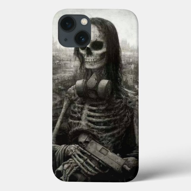 Funda De Case-Mate Para iPhone el cráneo haloween (Reverso)