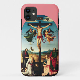 Funda Para iPhone 11 El Cristo Crucificado con la Virgen María