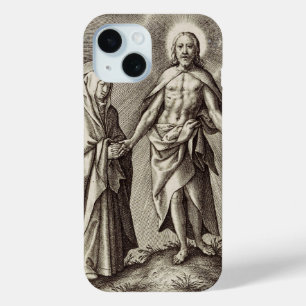 Funda Para iPhone 15 El Cristo resumido se para en una colina