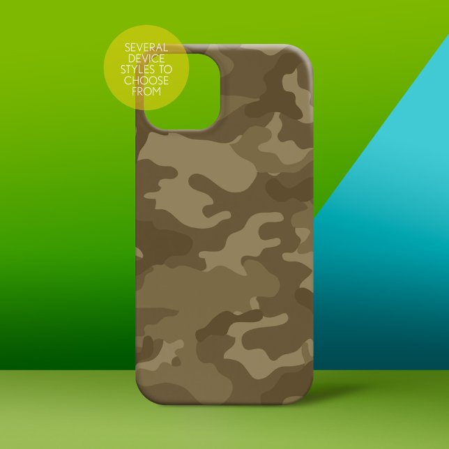 Funda De Case-Mate Para iPhone El desierto del patrón de camo militar (Personalized Phone Case - subtle name)