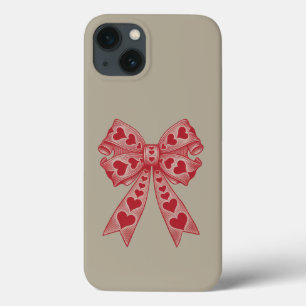 Funda Para iPhone 13 El día de San Valentín Corazón Coquette reverencia