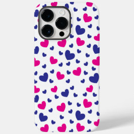 Funda Para iPhone 14 Pro Max De Case-Mate El día de San Valentín de patrón de corazón rosa a
