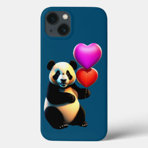 Funda Para iPhone 13 El día de San Valentín del Panda de San Valentín y