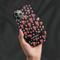 El día de San Valentín elegante de corazones rojos