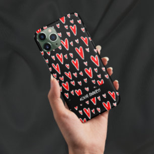 Funda Para iPhone 14 De Case-Mate El día de San Valentín elegante de corazones rojos