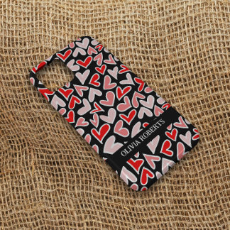 Funda Para iPhone 14 De Case-Mate El día de San Valentín elegante de corazones rojos