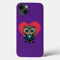 El día de San Valentín Romance con Adorable Owl Gr