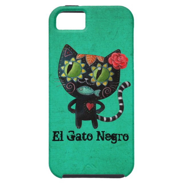 Funda De Case-Mate Para iPhone El día del gato negro muerto (Atrás)