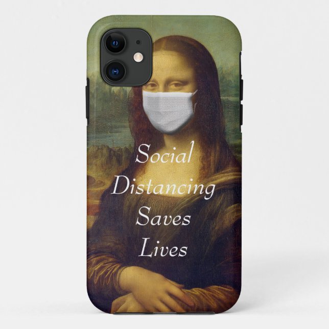 Funda De Case-Mate Para iPhone el distanciamiento social salva vidas (Reverso)