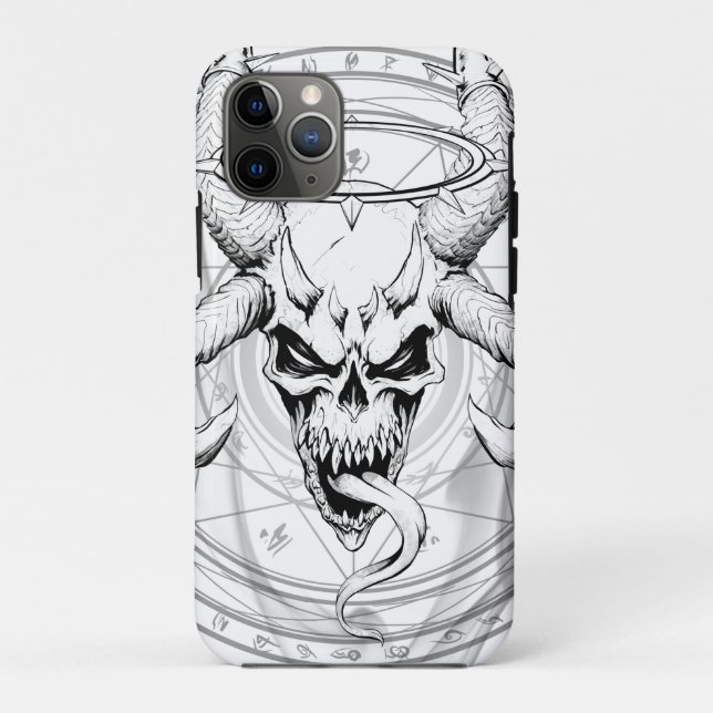 Funda De Case-Mate Para iPhone El divino cráneo arcano de la muerte blanco (Reverso)