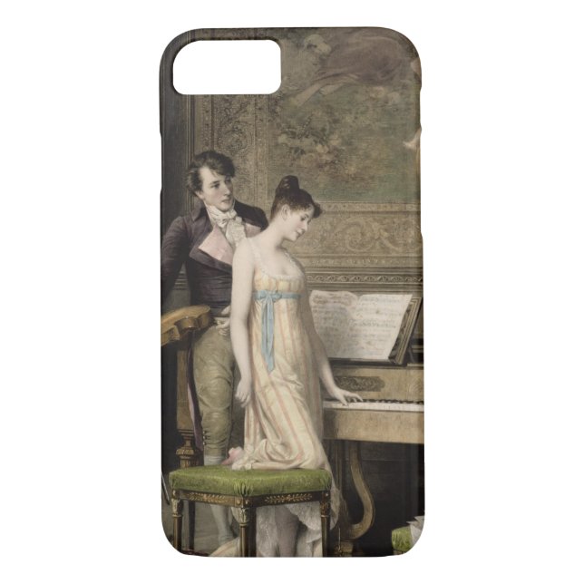 Funda De Case-Mate Para iPhone El dúo (mezzotint) (Reverso)