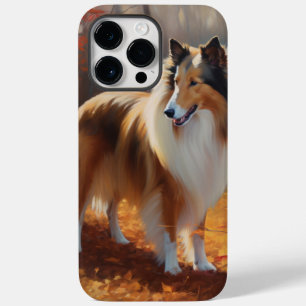 Funda Para iPhone 14 Pro Max De Case-Mate El duro collie en otoño se inspira en las hojas
