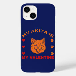 Funda Para iPhone 14 De Case-Mate El El día de San Valentín gracioso Mi Akita Es Mi 
