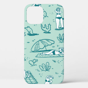Funda Para iPhone 12 El entorno con los chicas de playa de verano. Pata