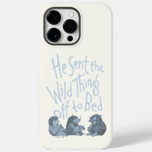 Funda Para iPhone 14 Pro Max De Case-Mate Él envió a las cosas salvajes a la cama - Azul