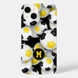Funda Para iPhone 14 De Case-Mate El equipo de oro negro colorea el divertido patrón