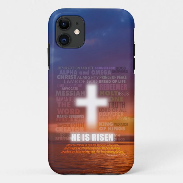 Funda De Case-Mate Para iPhone Él es Risen (Reverso)