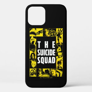 Funda Para iPhone 12 El escuadrón suicida   Bloques de iconos amarillos