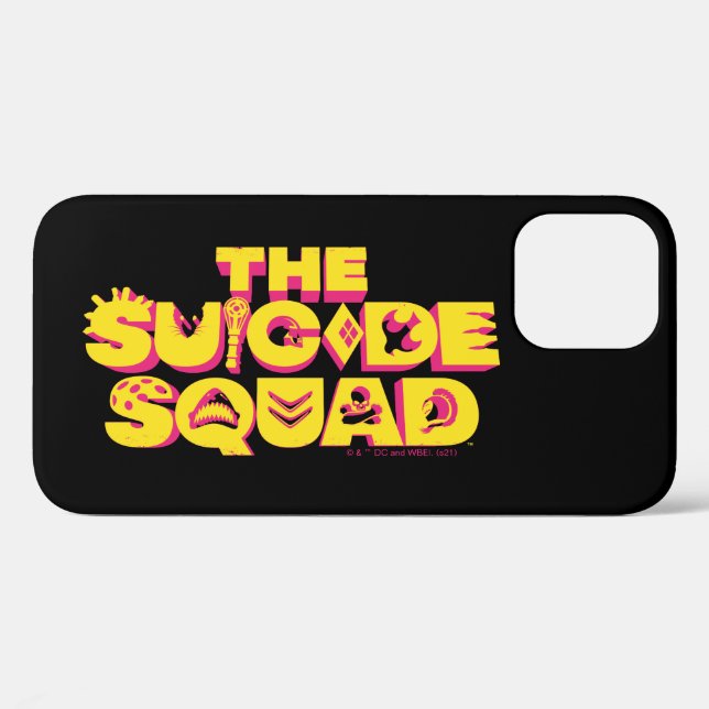 Funda De Case-Mate Para iPhone El escuadrón suicida | Logotipo de icono de caract (Reverso (Horizontal))