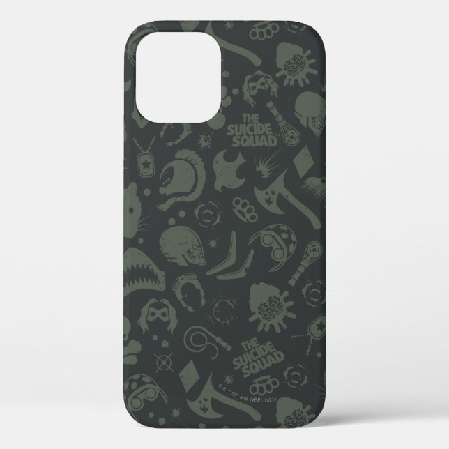Funda De Case-Mate Para iPhone El escuadrón suicida | Patrón de iconos de caracte (Reverso )