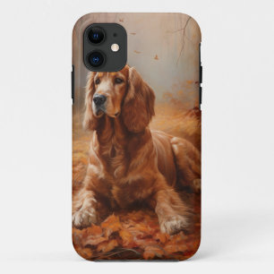 Funda Para iPhone 11 El español Cocker en las hojas de otoño se inspira